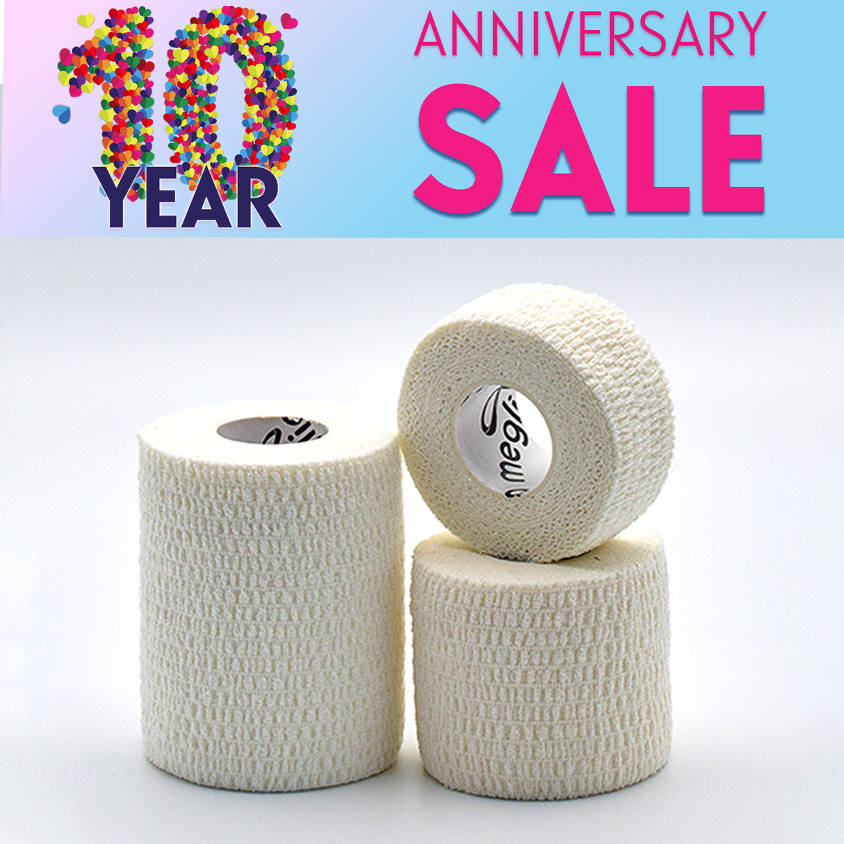 Stretch & Tear Adhesive Bandage White