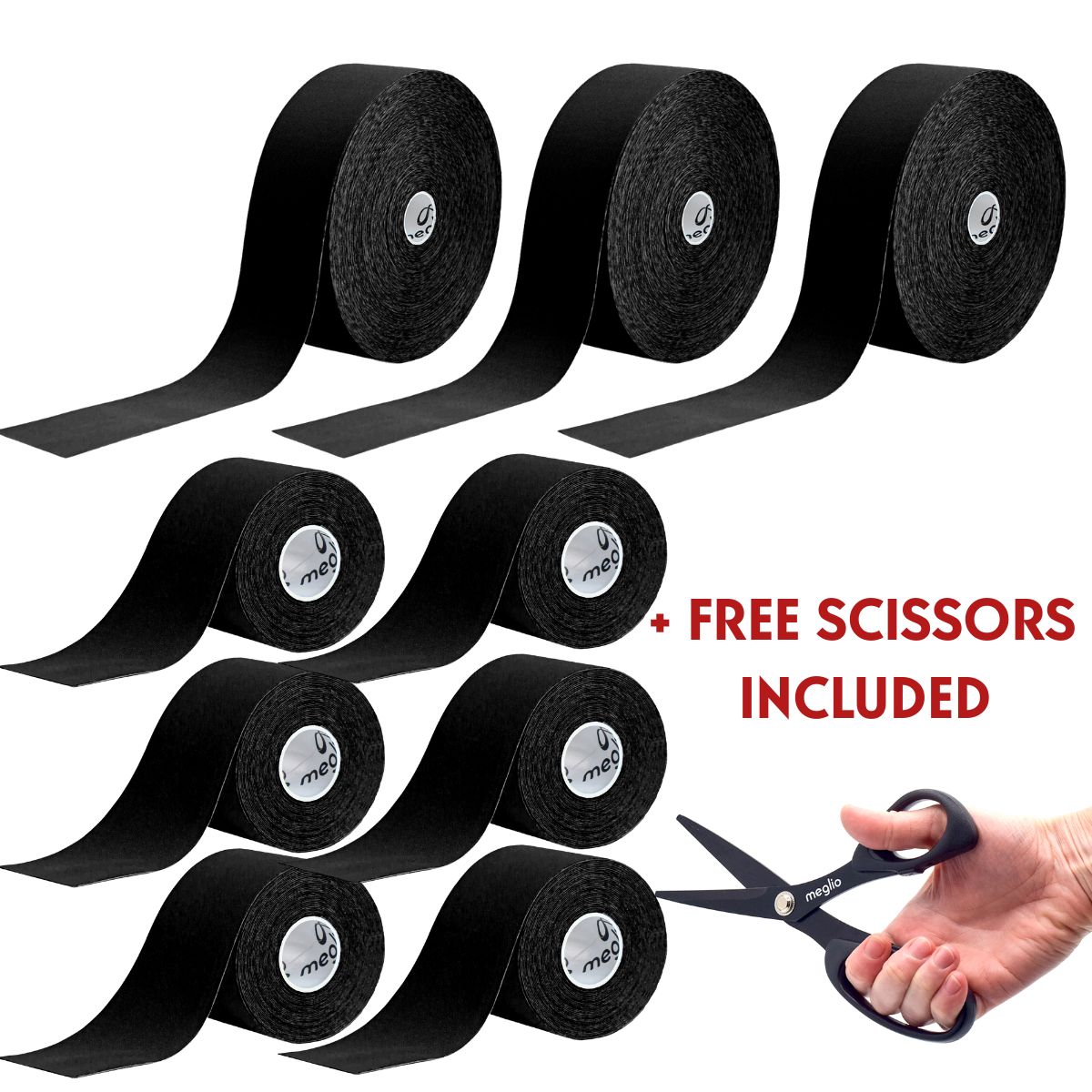 Kinesiology Tape Bundle with FREE Scissors