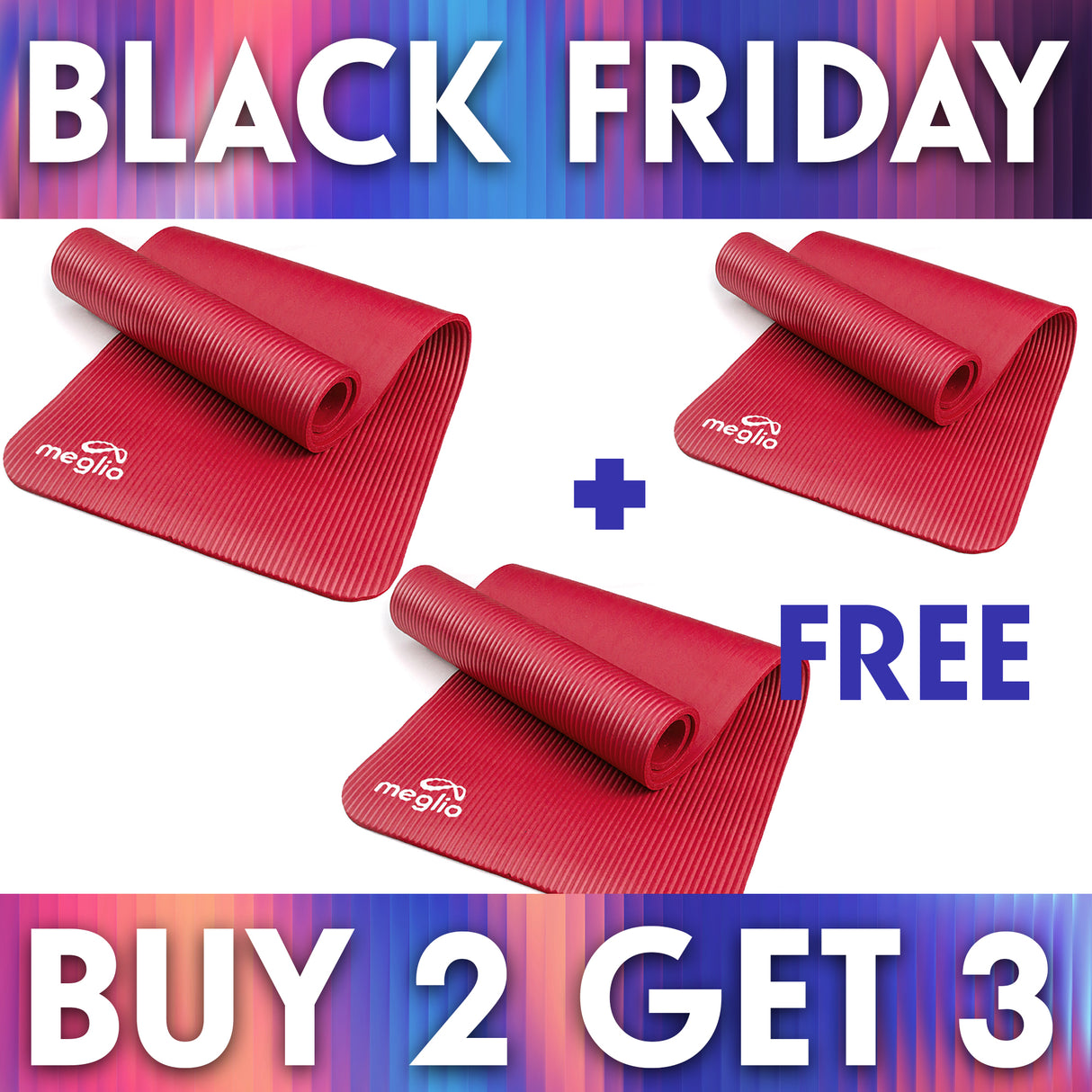 3 For 2 - Yoga Mat 10mm - SAVE 33%