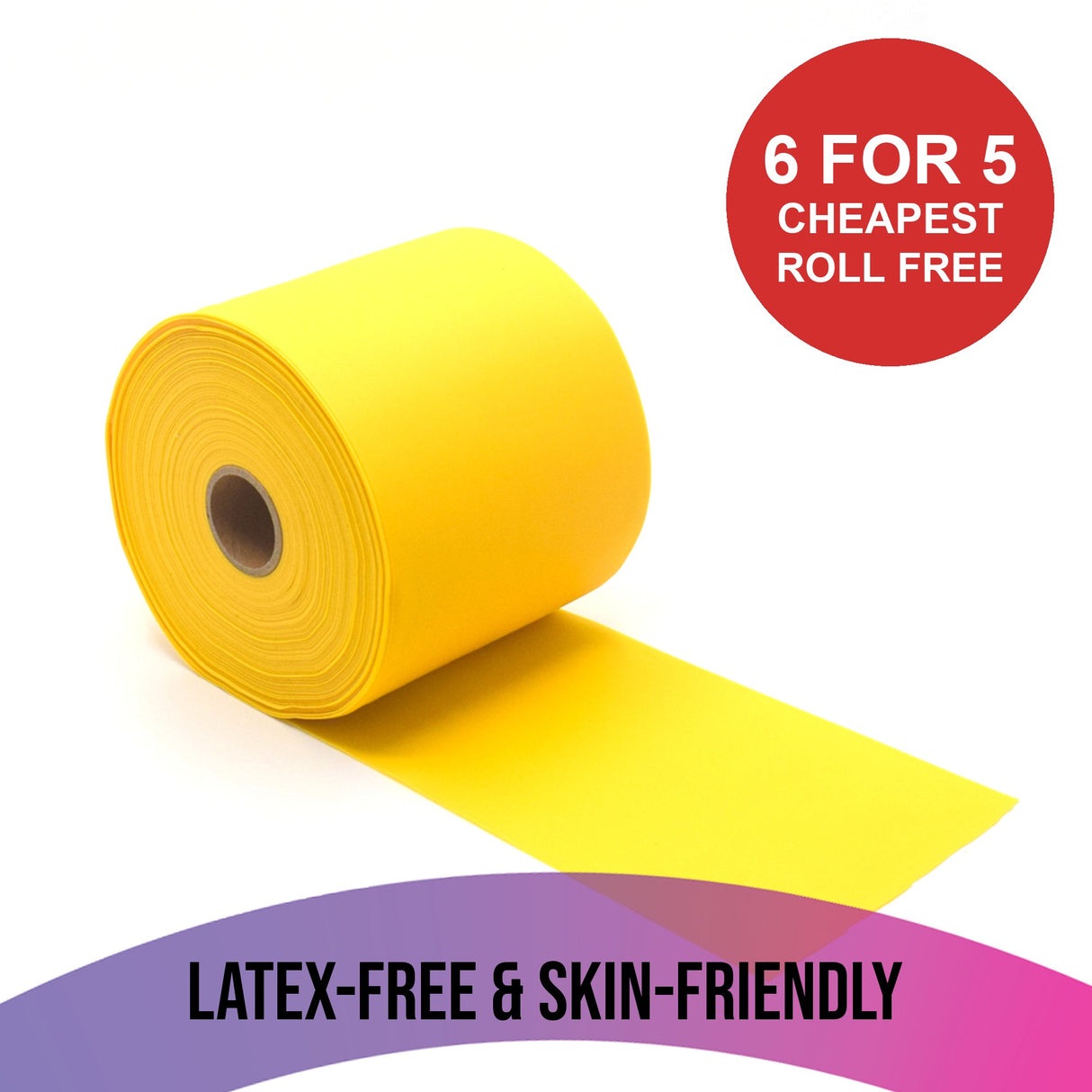 Meglio latex-free resistance band roll 46m, summer offer buy 6 pay for 5, cheapest roll free