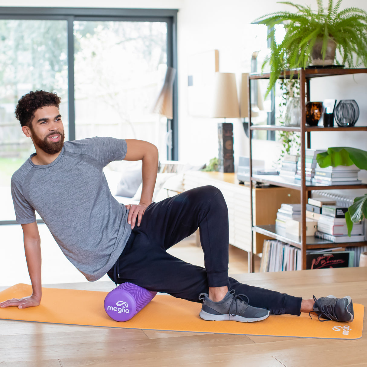 High Density Foam Roller - 45cm Deep Tissue Muscle Massage. Sports Recovery And Tension Relief