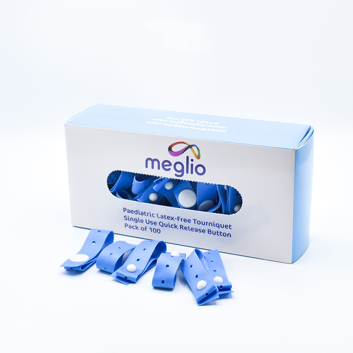 Paediatric Tourniquet Quick Release Button Latex Free - Box of 100