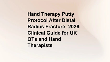 Hand Therapy Putty Protocol After Distal Radius Fracture: 2026 Clinical Guide for UK OTs and Hand Therapists