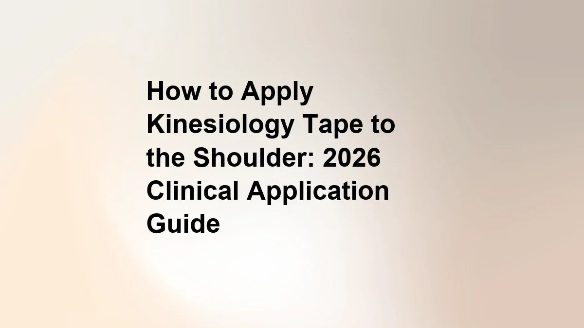 How to Apply Kinesiology Tape to the Shoulder: 2026 Clinical Application Guide