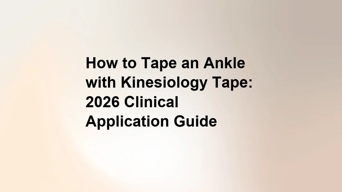 How to Tape an Ankle with Kinesiology Tape: 2026 Clinical Application Guide