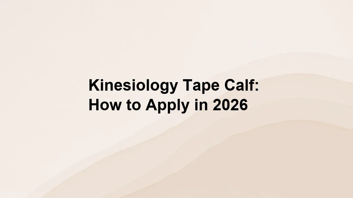 Kinesiology Tape Calf: How to Apply in 2026