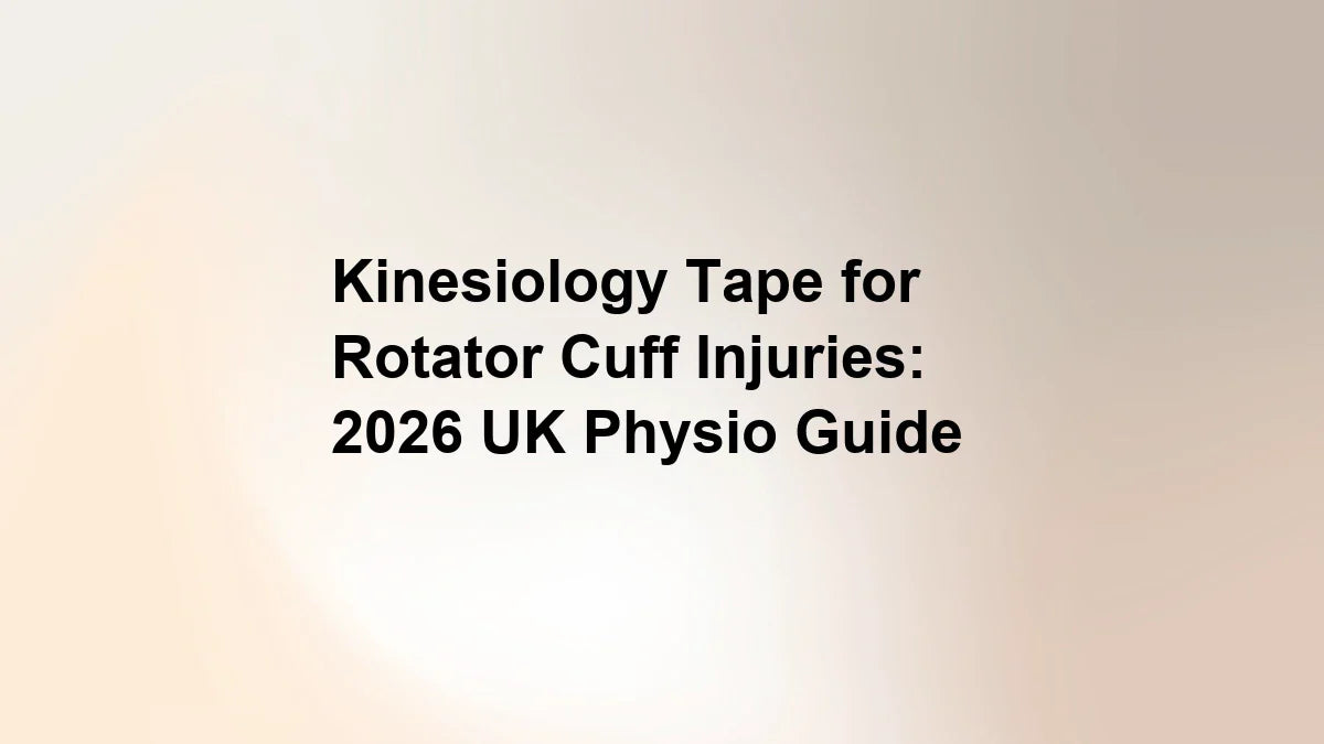 Kinesiology Tape for Rotator Cuff Injuries: 2026 UK Physio Guide