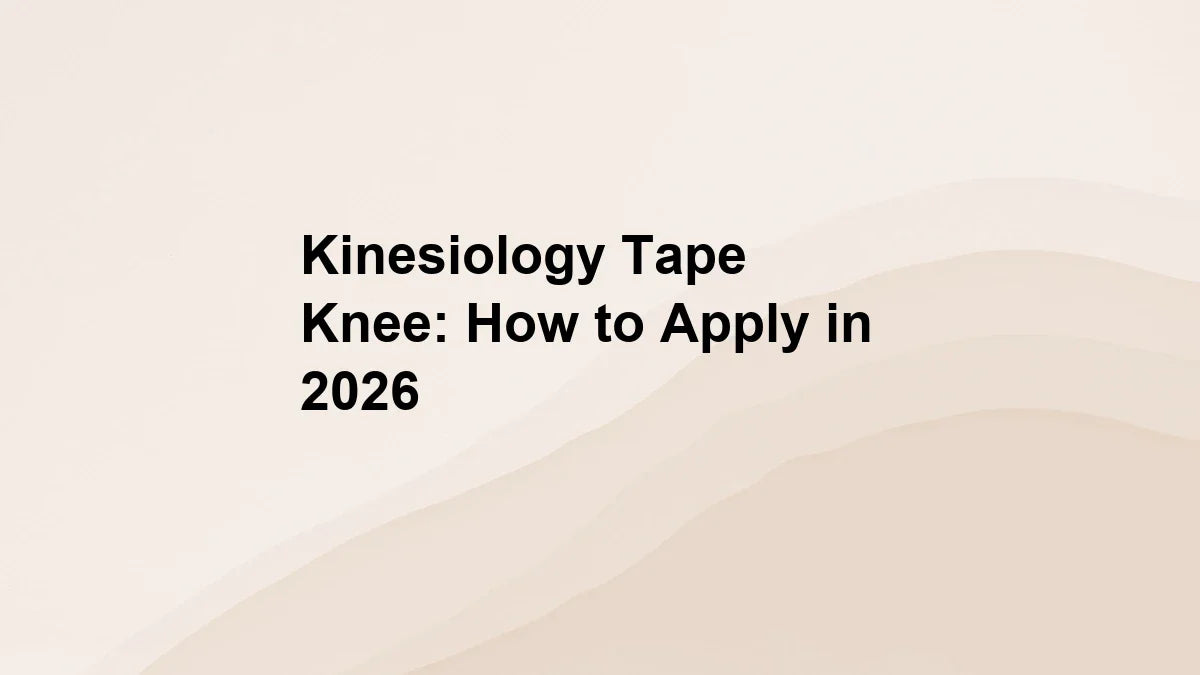 Kinesiology Tape Knee: How to Apply in 2026