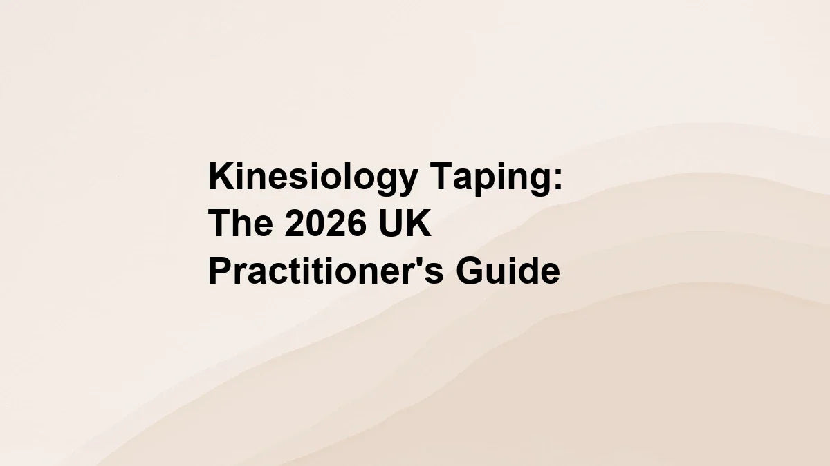Kinesiology Taping: The 2026 UK Practitioner's Guide