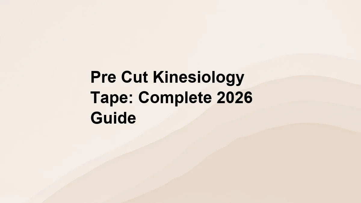 Pre Cut Kinesiology Tape: Complete 2026 Guide