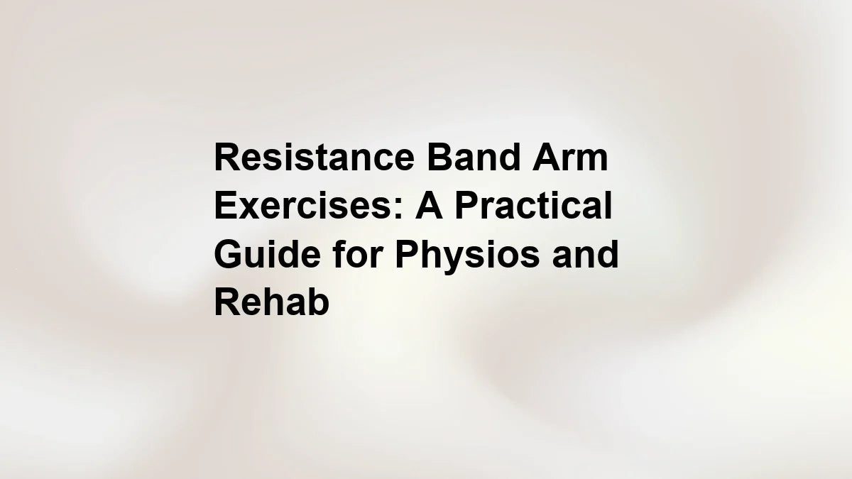 Resistance Band Arm Exercises: A Practical Guide for Physios and Rehab