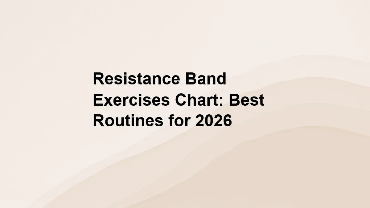 Resistance Band Exercises Chart: Best Routines for 2026 – Meglio