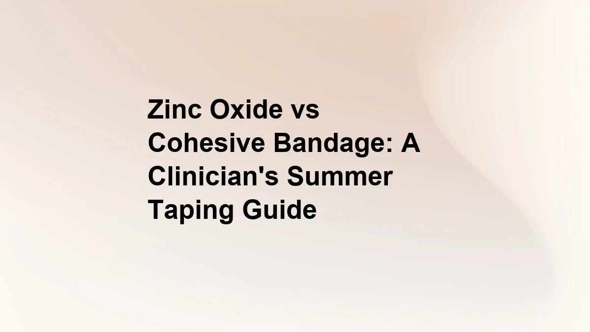 Zinc Oxide vs Cohesive Bandage: A Clinician's Summer Taping Guide
