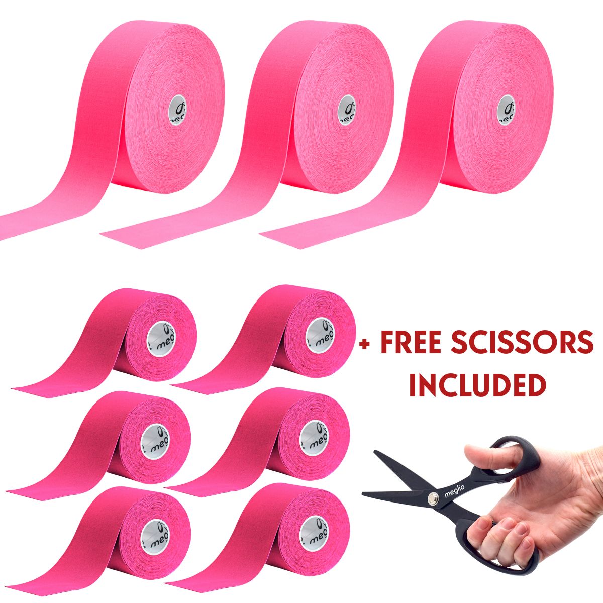 Kinesiology Tape Bundle with FREE Scissors