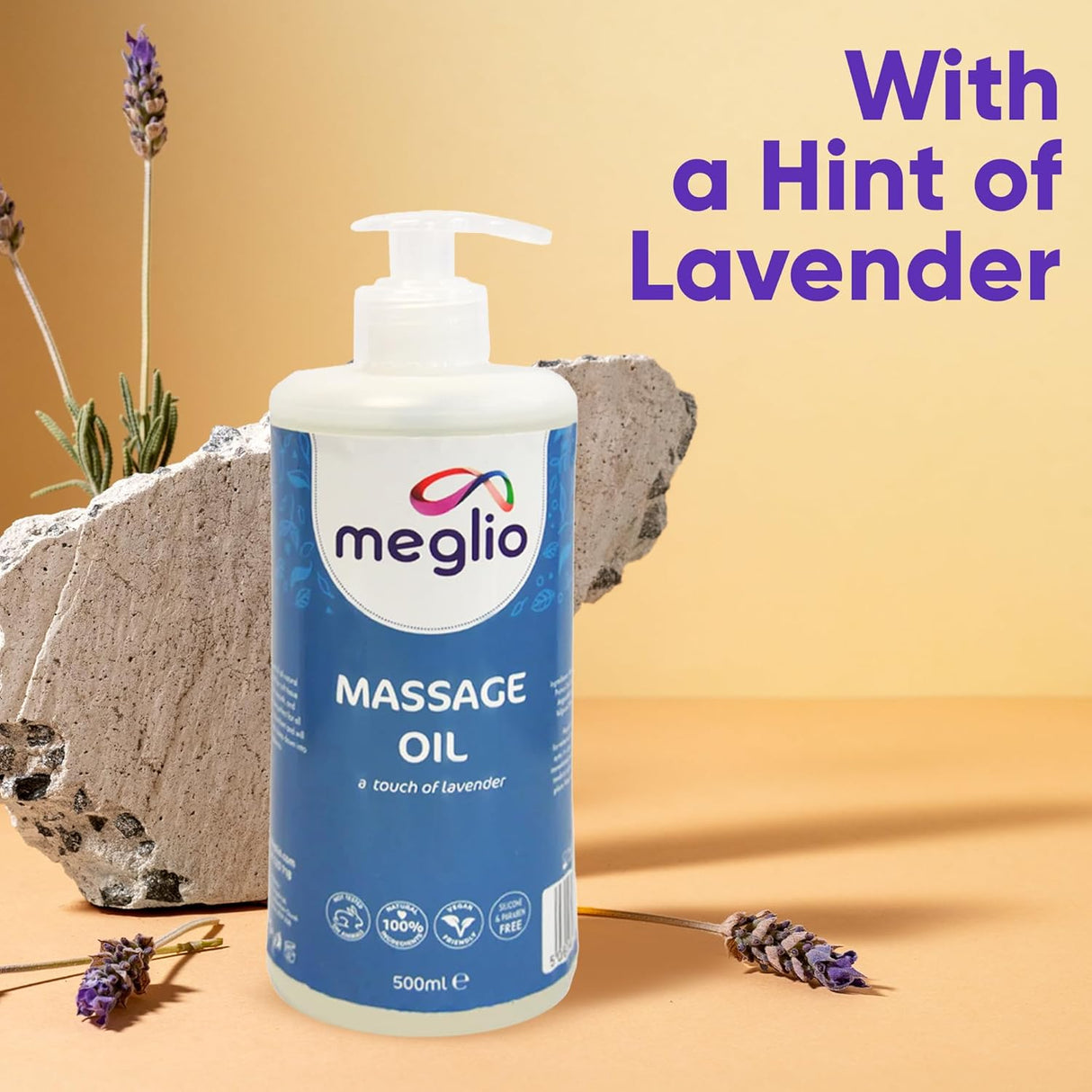 Hypoallergenic Massage Oil with a hint of lavender - 500ml