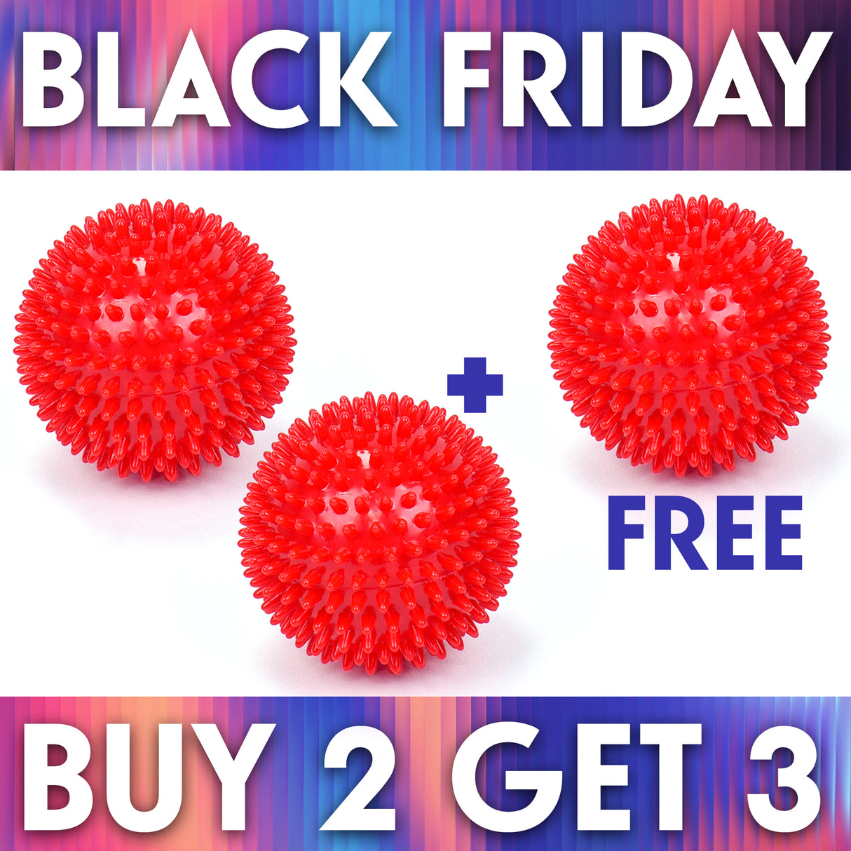 3 For 2 - Spiky Massage Ball - SAVE 33%