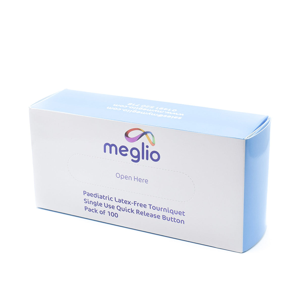 Meglio Stauschlauch für Kinder Schnelllöseknopf Latexfrei - Box mit 100