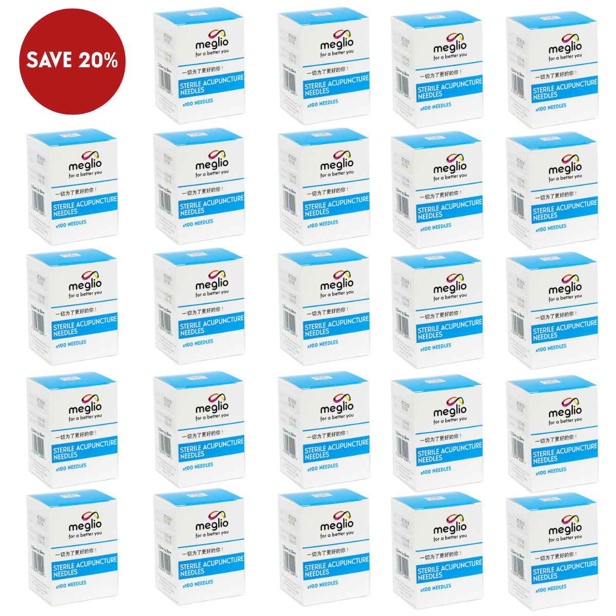 Sterile Acupuncture Needles - Bundle of 2400 - Save 20%