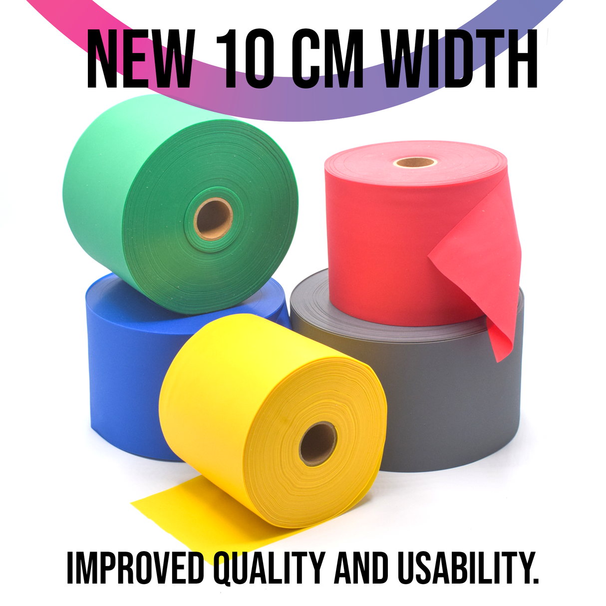 Latex-Free Resistance Bands Rolls 46m