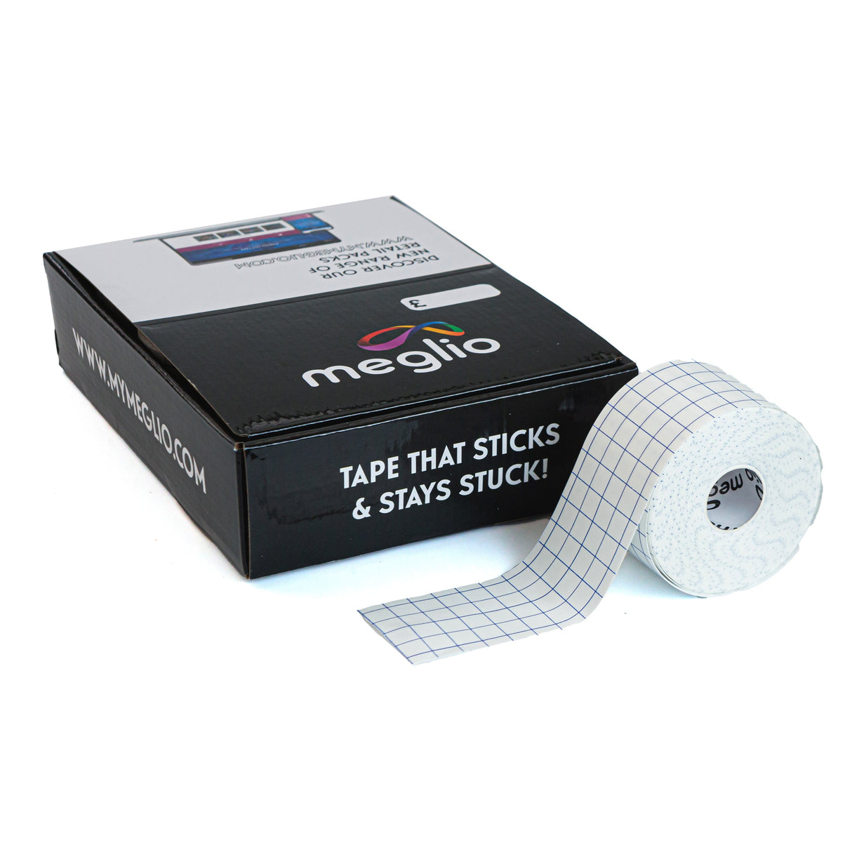 Meglio Fixiertape - Einzelhandelsverpackung mit 6 Stück