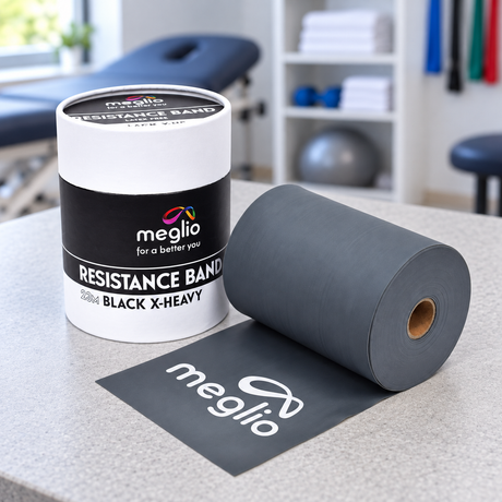 Latex-Free Resistance Bands Rolls 23m - Extra Heavy / Black - Dark Grey