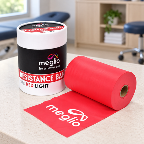 Latex-Free Resistance Bands Rolls 23m - Light / Red