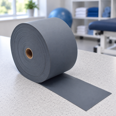 Latex-Free Resistance Bands Rolls 46m - Extra Heavy / Black - Dark Grey