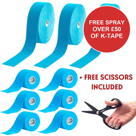 Meglio kinesiology tape, summer offer: free adhesive remover spray over 50 pounds of k-tape