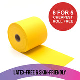 Meglio latex-free resistance band rolls 23m, summer offer: buy 6 pay for 5, cheapest roll free