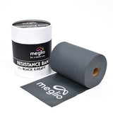 Black Extra Heavy Resistance Band Roll 23M Latex Free