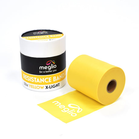 Yellow Extra Light Resistance Band Roll 23M Latex Free