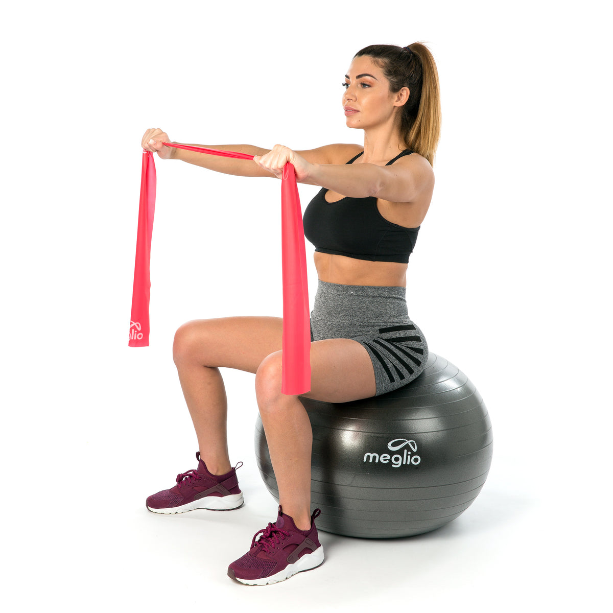 75Cm Yoga Ball, Exercise Ball For Fitness, Stability, Balance & Birthing,  Anti-Burst Professional Quality Design Balance Ball Pilates Core&Workout  Ball With Quick Pump - Home Gym Office Chair 